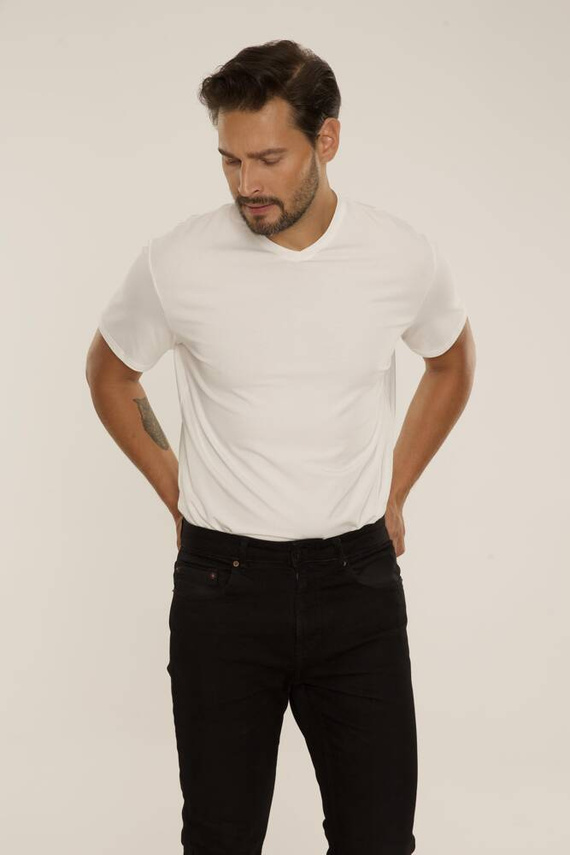 828 Chandler t-shirt De Lafense - ecrù