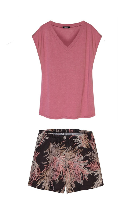 Short pigiama donna Mila PDI1 Druk mefemi – viscosa, comfort