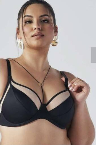 2135 Reggiseno imbottito semi-morbido Ava - nero