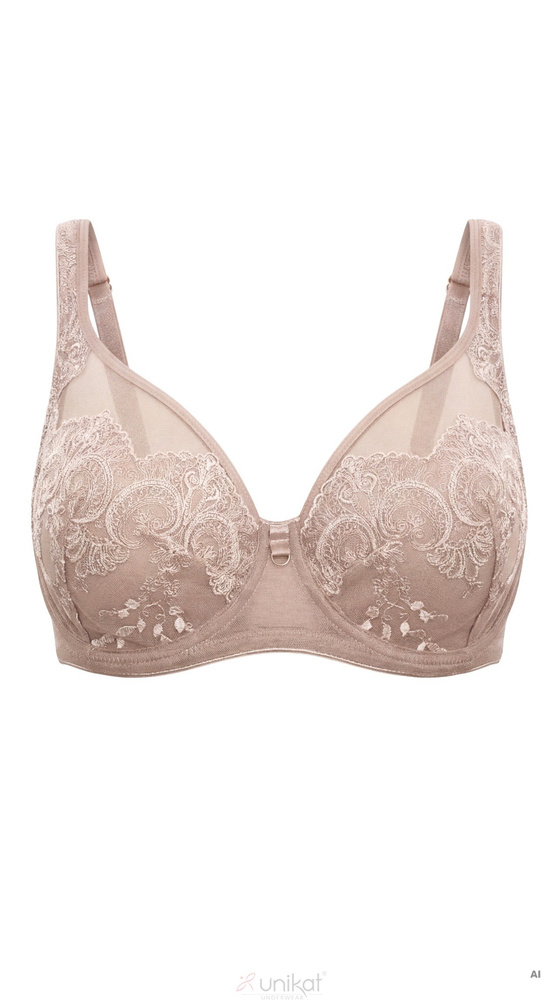 Reggiseno Ludvine Unikat beige soft con ferretto e pizzo