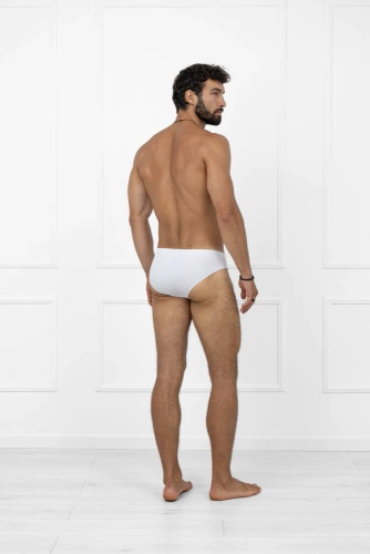 Slip uomo Apollo Italian Fashion bianco - cotone, aderente, elasticizzato