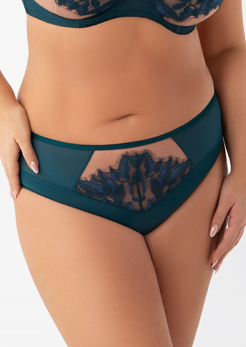 Mutandine da donna Gorsenia Glen K 951 - colore del mare, pizzo elegante