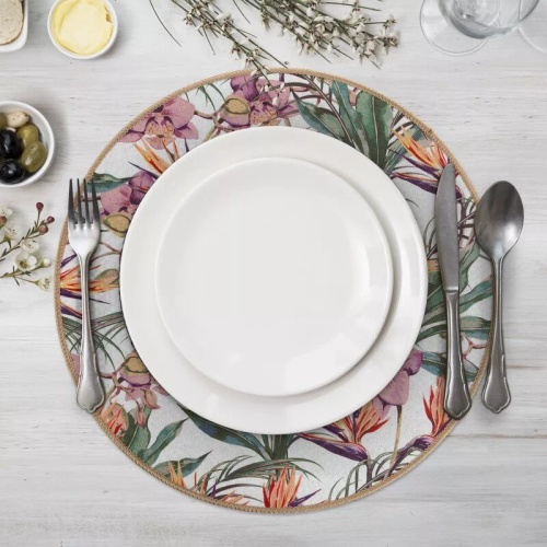Sottopiatto Eurofirany elegante tovaglietta da tavola glamour Hope green