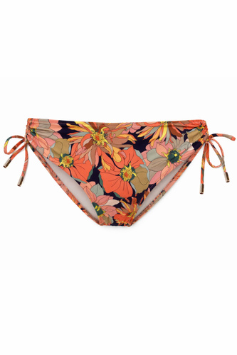 Mediolano Orango 20004 slip bikini tropicale con laccetti laterali