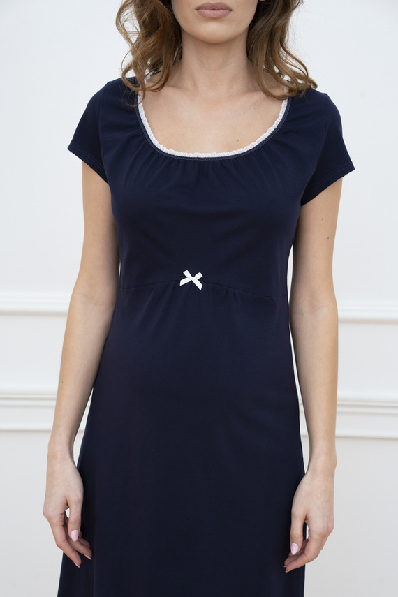 Camicia da notte Dagna blu navy Moda italiana