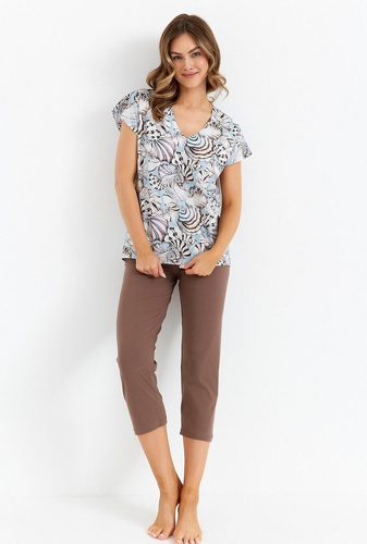 483 Pigiama da donna Cana - blu cioccolato