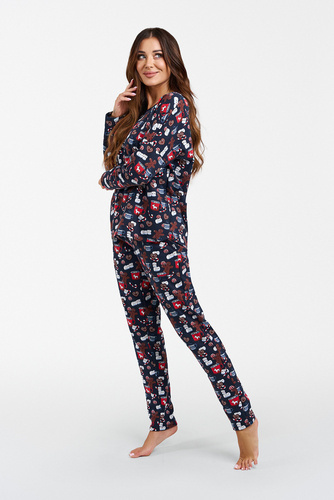 Cookies Pigiama da donna a maniche lunghe e pantaloni lunghi Moda italiana - stampa