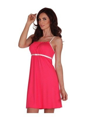 918 Dots Camicia da notte senza spalline in Forex - lampone