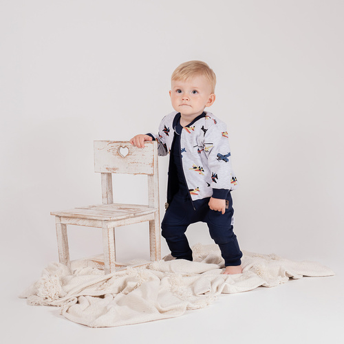 219273 Pantalone Willy Nicol - cotone blu navy con tasche