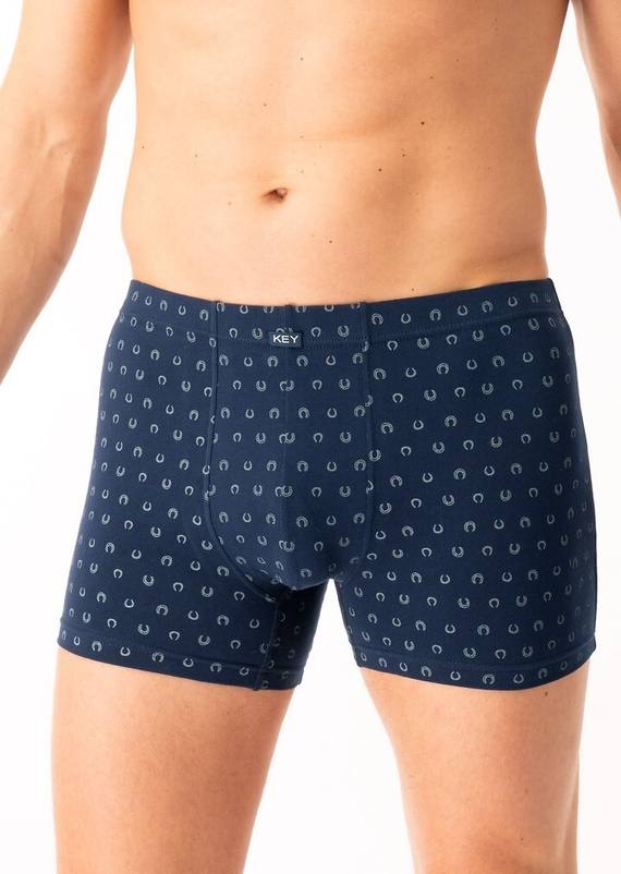 Boxer da uomo MXH 612 B25 Key blu navy - cotone, comodo, in confezione elegante