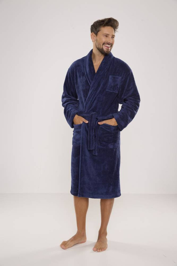 811 Accappatoio in felpa da uomo De Lafense - denim