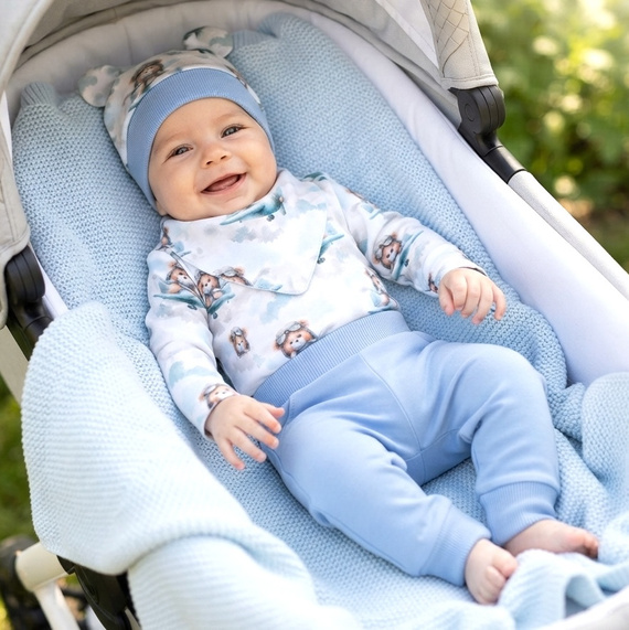 NINI ABK-0059/PIL completo neonato 4 pezzi Baby Bear Pilot