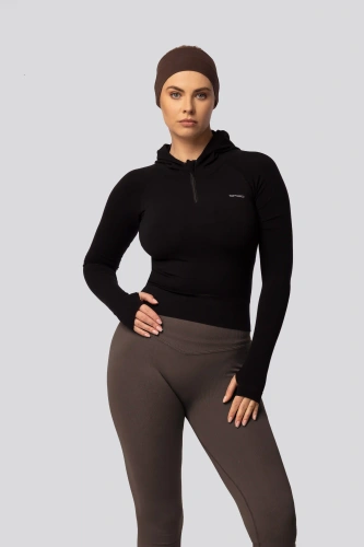 Leggings push-up Spaio PRO vita alta modellanti coprenti chocolate