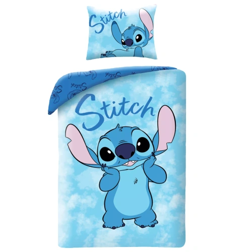 Biancheria da letto in cotone Halantex Lilo e Stitch 140x200 reversibile 70x90