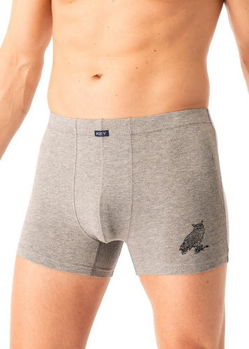 Boxer da uomo MXH 703 Key grey - cotone, confortevole, in un elegante cofanetto