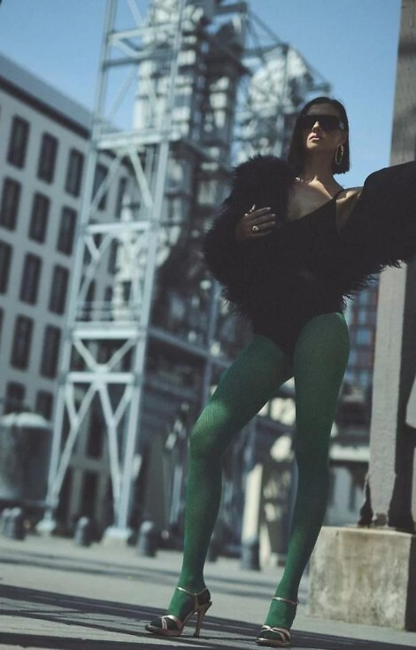 1236 Galia Collant 80 den Gabriella botigla - fantasia, velluto, tecnologia 3D