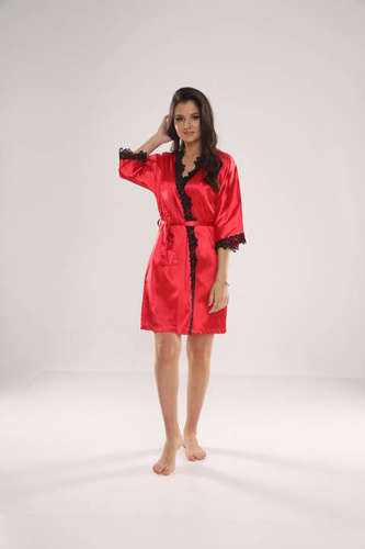 929 Kleoree Accappatoio da donna De Lafense - rosso