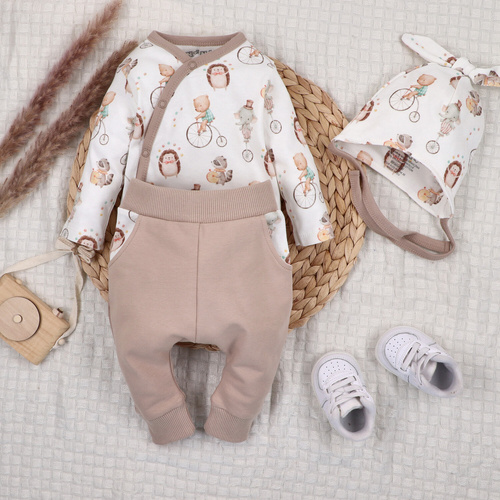 ABN-5581 Body a busta Circus di Nini - 100% cotone organico, chiusure senza nichel, made in Polonia