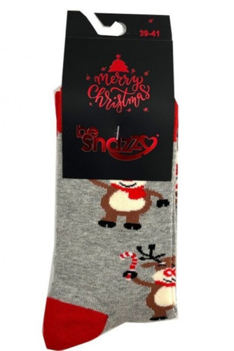 SKCH01 Calzini natalizi Be Snazzy light ash 6- cotone, fantasia, cuciture piatte