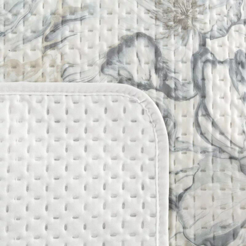 Narzuta Eurofirany Lisa bianca 100% poliestere copriletto elegante