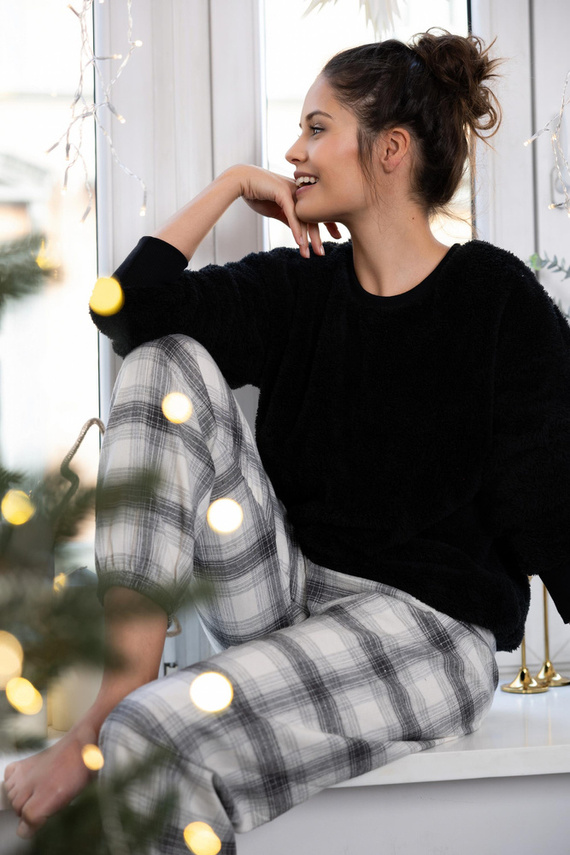 Pigiama Meredith Sensis donna - nero