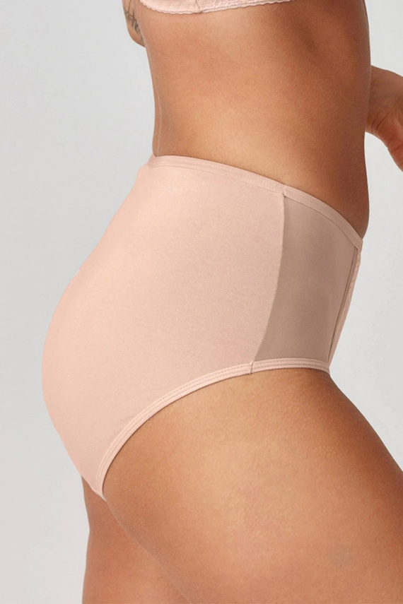 Beige slip da donna Azal Blanka in cotone coprenti con pizzo