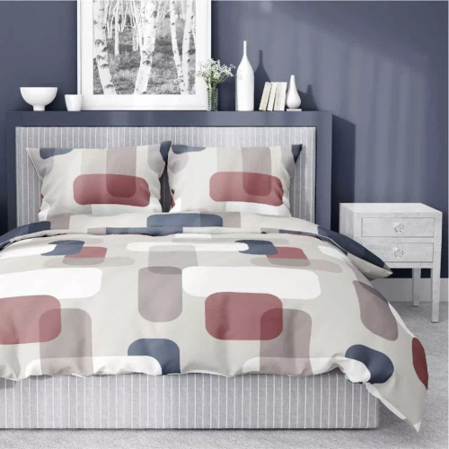 5487 B Detexpol Satin Stories grigio biancheria da letto| 100% cotone, trama di raso, cerniera, confezione regalo