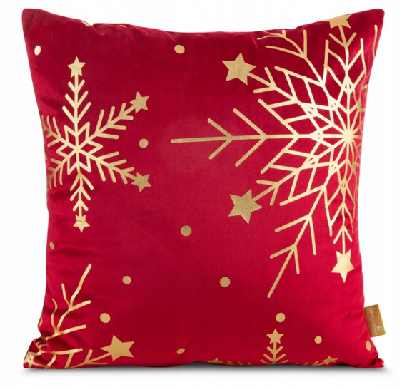 Chp 237 Federa di Natale in velluto Eurofirany rosso - decorazione morbida ed elegante