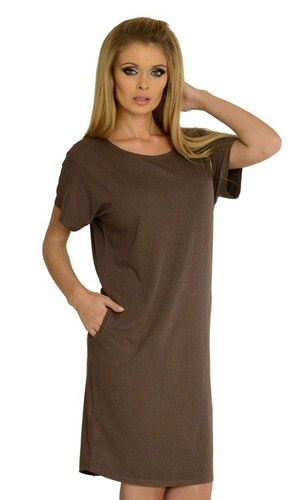 523 Camicia da notte Paula kr. manica - fiordaliso