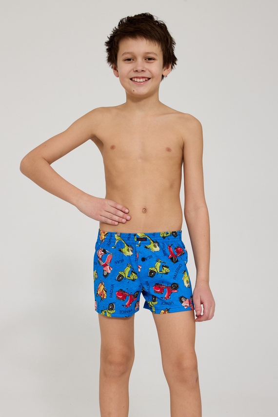 Boxer bambino Cornette 714/09 715/09 100% cotone con bottone