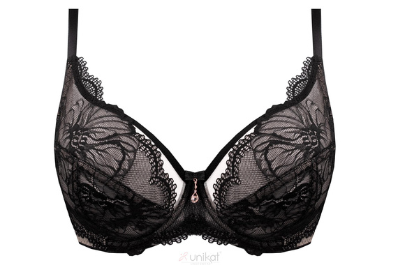 Reggiseno soft Unikat Belem nero pizzo leggero confortevole