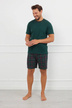 Pigiama corto da uomo - verde