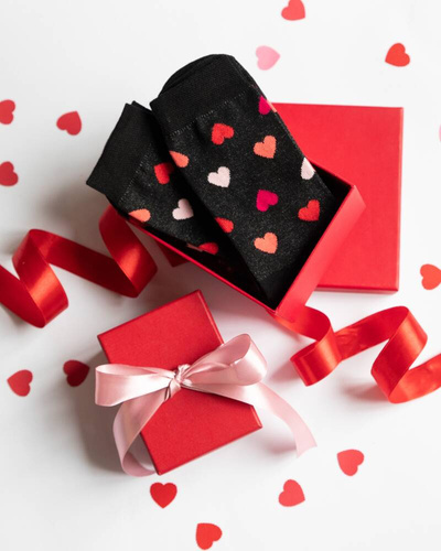 M30D Serce Calze lunghe da uomo Moda Italiana - nero