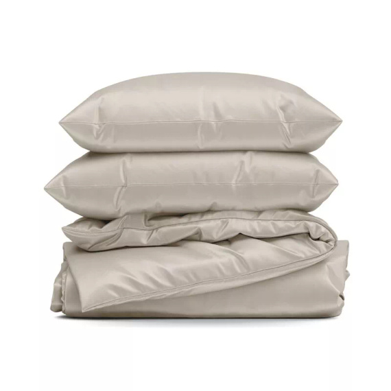 Biancheria da letto MI in microfibra Eurofirany morbida con cerniera 100% poliestere beige
