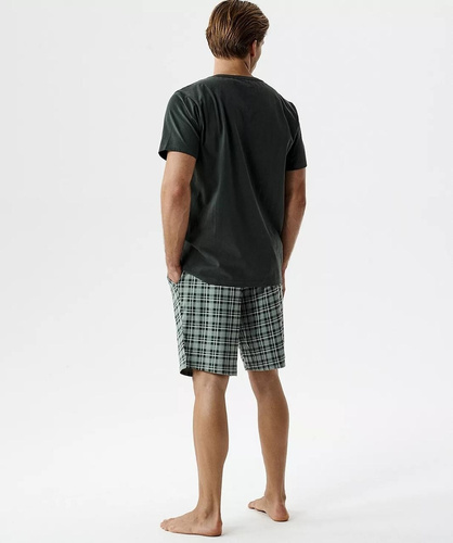 NMP-401 Pigiama Uomo Estiva 100% Cotone Peach Effect