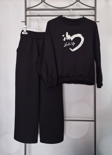 Gaja Felpa bambino Bambarillo nero | Felpa in cotone elasticizzato