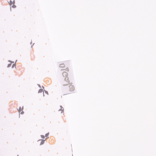 Body per bambina Nicol 220095 con maniche corte, cotone, fiori delicati