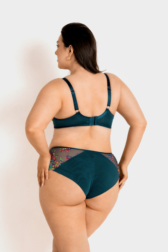 19233 Illusion Soft Mediolano - reggiseno morbido con ricami colorati, rete trasparente