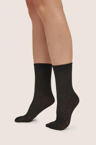 Gabriella Oria 1263 Black calze donna 70 DEN fantasia 3D