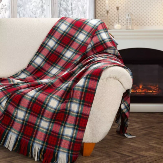Eurofirany 40 coperta natalizia rossa 150x200 spessa soffice copriletto