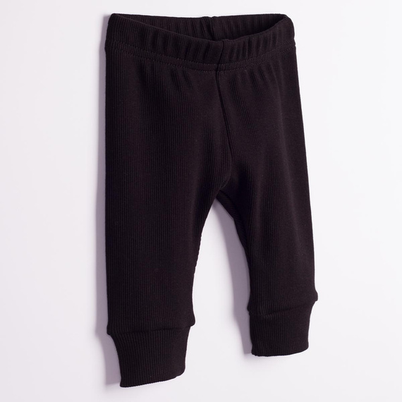 228023 Nicol FARMA Pantaloni neonato neri a coste elasticizzati