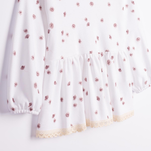 Nicol Hania 226138 Maglietta Bambina 100% Cotone Baschina con Fiori