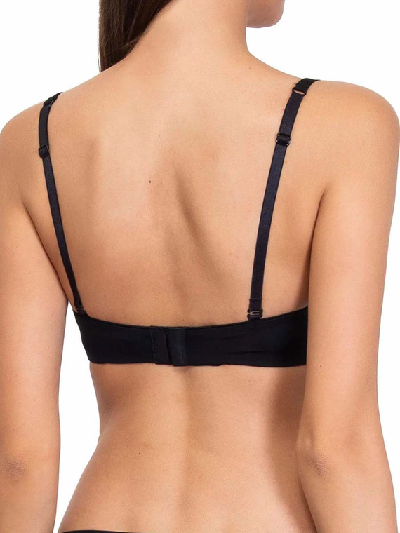 1580 Reggiseno push-up Fantastic - a fascia, microfibra Sielei nero