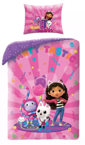 Gabi Cat House Halantex biancheria da letto per bambini - rosa, set