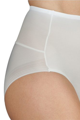 Figi modellanti Selene Control 901 bianche a vita alta, modellanti