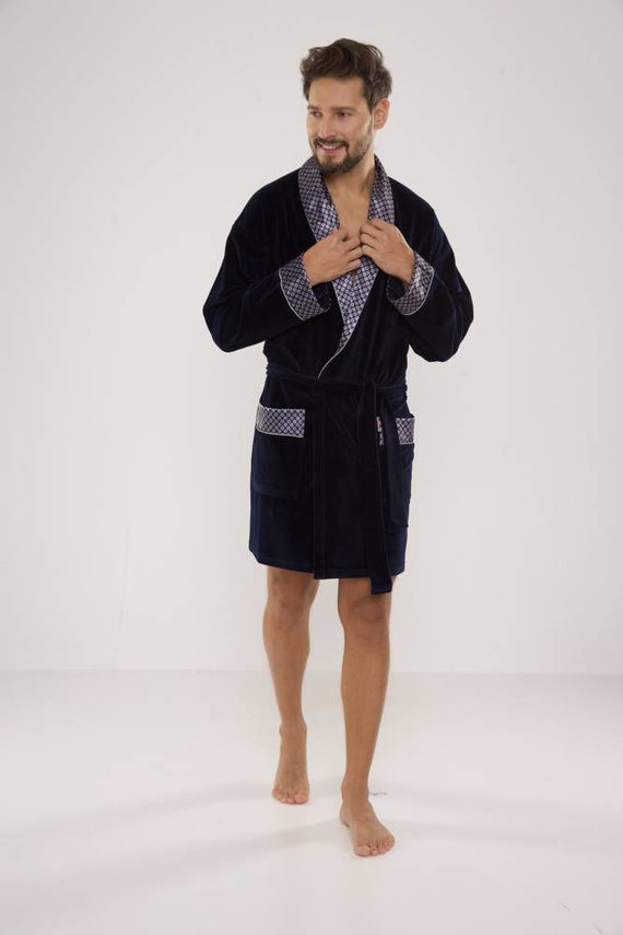 772 Vestaglia da uomo Bonjour in forex - blu navy