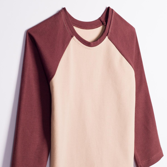 228142 Nicol FARMA Maglia raglan bambino cotone beige-marrone
