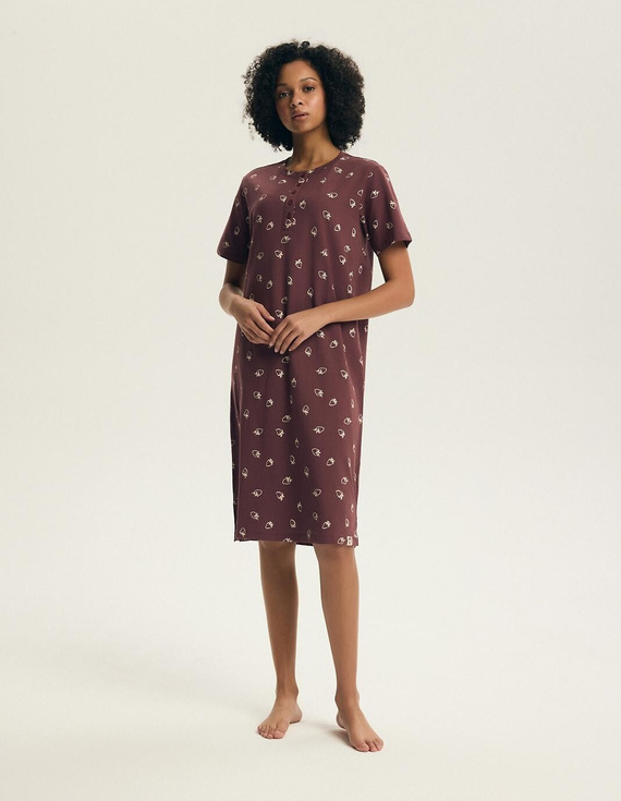 Camicia da notte Henderson Evika 45304 – cotone, stampa fragole