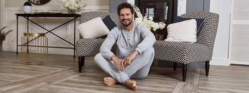 Set tuta Leader lunga. manica, lunghezza. pantaloni Moda Italiana - melange