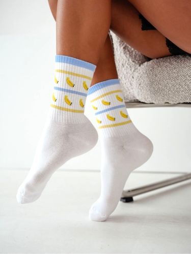 Calze donna Milena 0200-234 banane cotone comode quotidiane